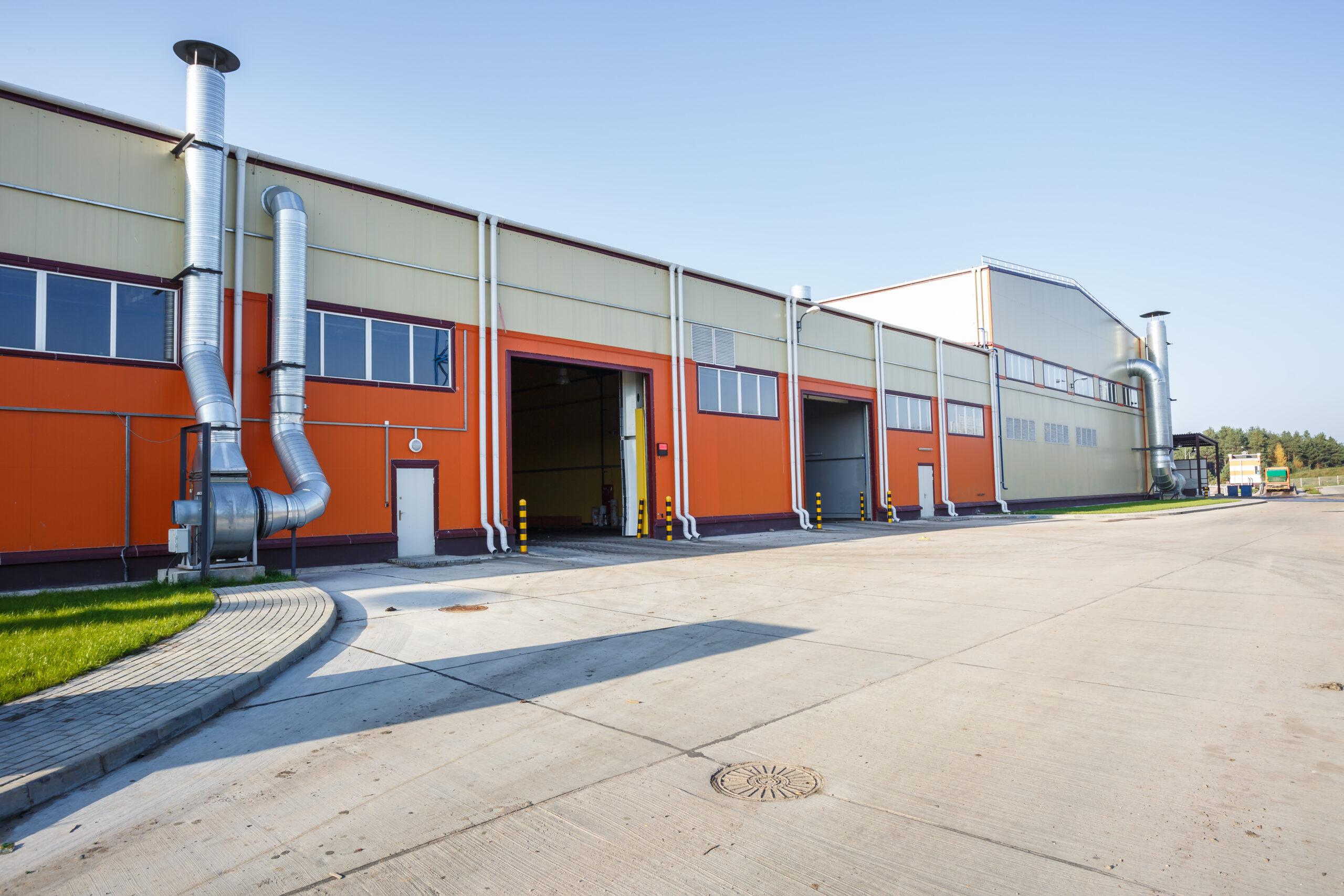 Industrial space outside